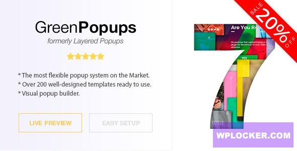 Green Popups (formerly Layered Popups) v7.44 - Popup Plugin for WordPress