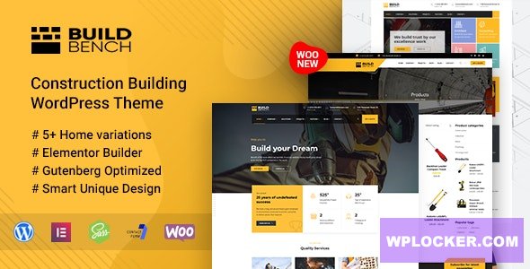 Buildbench v2.1.2 - Construction Building WordPress Theme