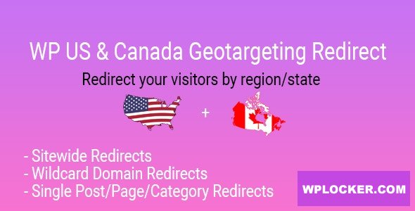 WP US&Canada State Geotargeting Redirect v1.0