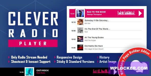 CLEVER v1.0 - Shoutcast and Icecast Radio Player for WPBakery Page Builder