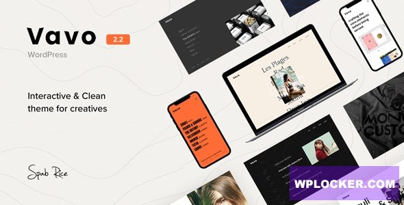 Vavo v2.2.1 - An Interactive & Clean Theme for Creatives