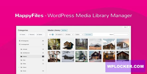 Happy Files Pro v1.1.1 - Organize Your WordPress Media Files