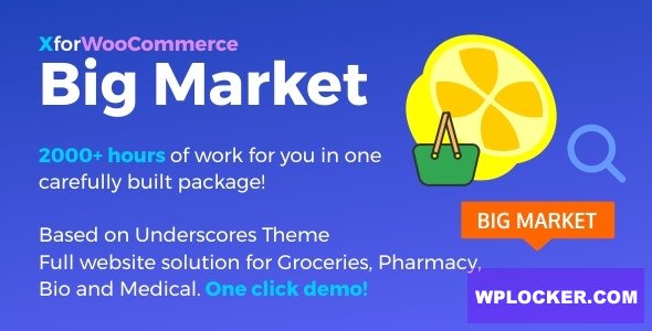 Big Market for WooCommerce and WordPress v1.4.2 - Full website solution!