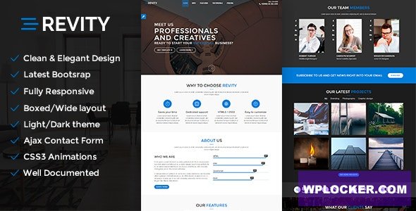 Revity v1.2.4 - One page WordPress Theme