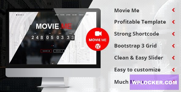Movie Me v4.4 - One Page Responsive WordPress Theme