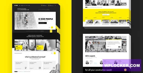 Hank v1.0.2 - Construction WordPress theme