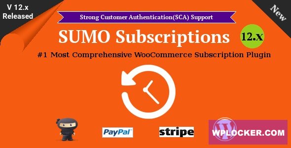 SUMO Subscriptions v12.3 - WooCommerce Subscription System