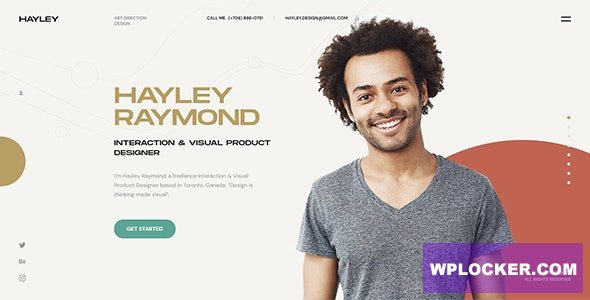 Hayley v1.0 - Personal CV/Resume WordPress Theme