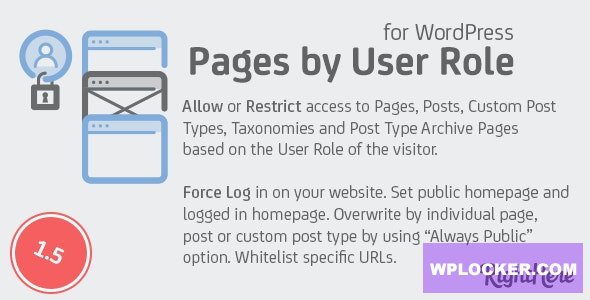 Pages by User Role for WordPress v1.5.0.97742