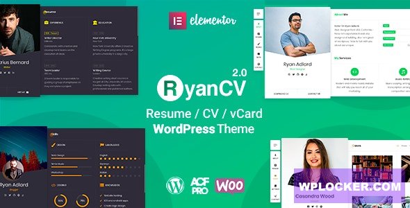 RyanCV v2.1.8 - Resume/CV/vCard Theme