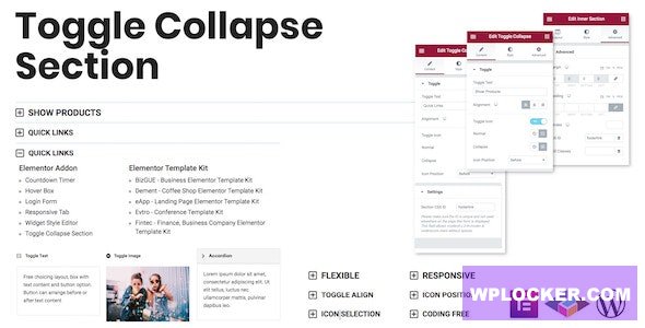 Toggle Collapse Section v1.0.0 - Elementor Addon