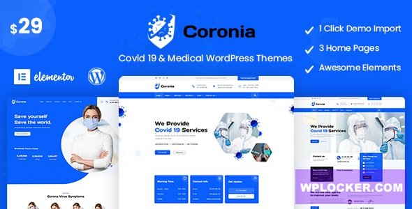 Coronia v1.0.0 - Covid 19 & Medical WordPress Themes