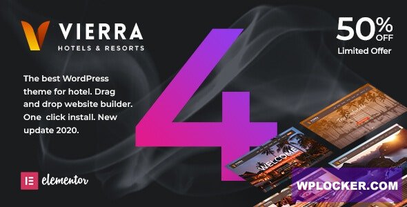 Vierra v4.0 - Hotel, Resort, Inn & Booking Elementor WordPress Theme