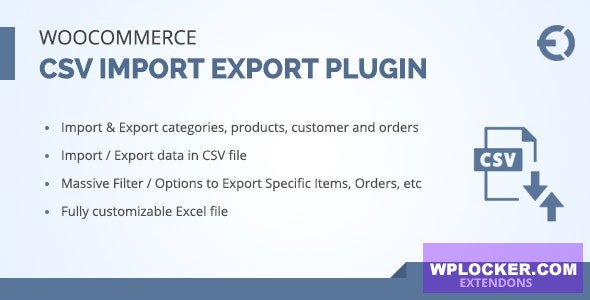 Woocommerce csv import export plugin v2.0.0 - orders, customers, products