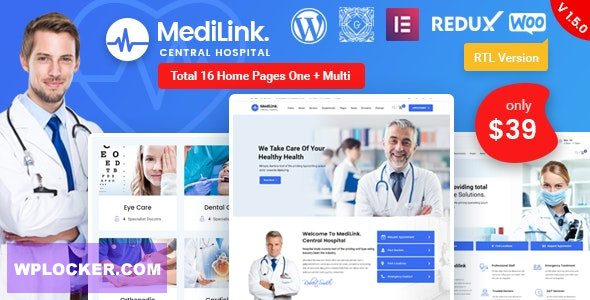 Medilink v1.6.6 - Health & Medical WordPress Theme