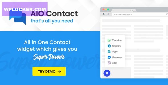 AIO Contact v2.5.0 – All in One Contact Widget