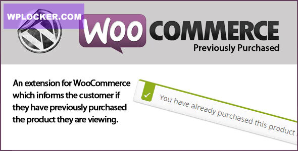 WooCommerce Previously Purchased v1.0