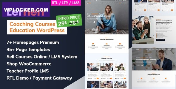 Lernen v2.2 - Coaching Online Courses & Education WordPress