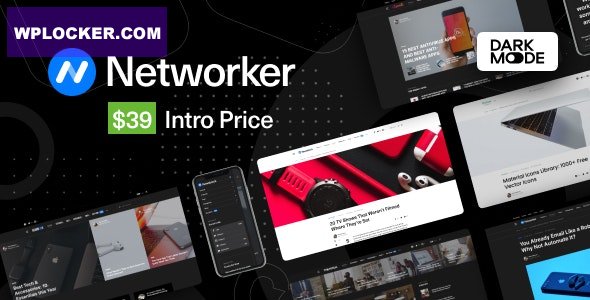 Networker v1.1.2 - Tech News WordPress Theme with Dark Mode