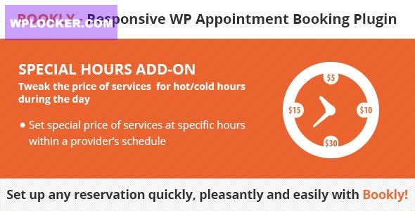 Bookly Special Hours (Add-on) v2.9