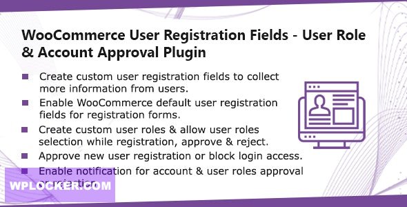 WooCommerce User Registration Plugin v1.0.8 - Custom Fields, validate login & customer roles