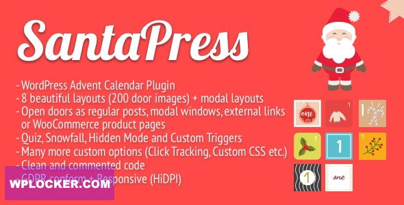SantaPress v1.5.3 - WordPress Advent Calendar Plugin & Quiz