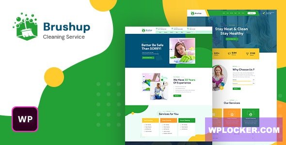 Brushup v1.0 - Cleaning Service Company WordPress Theme