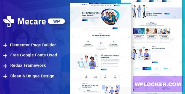 Mecare v1.0 – Hospital and Health WordPress Theme