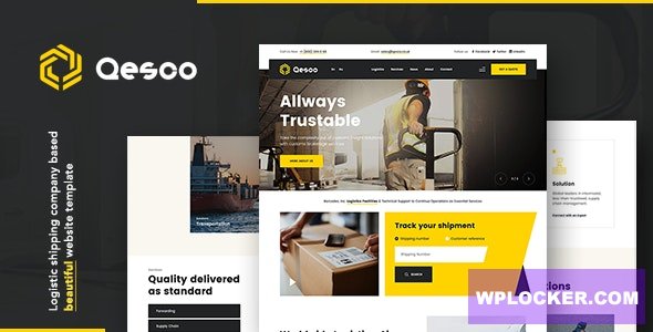 Qesco v1.0.0 - Logistic Shipping Company WordPress Theme