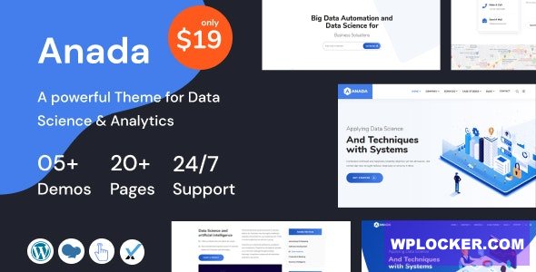 Anada v1.3.4 - Data Science & Analytics Saas WordPress Theme