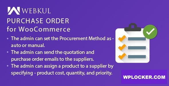 Purchase Order Plugin for WooCommerce v1.0.1