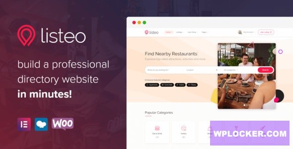 Listeo v1.6.18 – Directory & Listings With Booking NULLED
