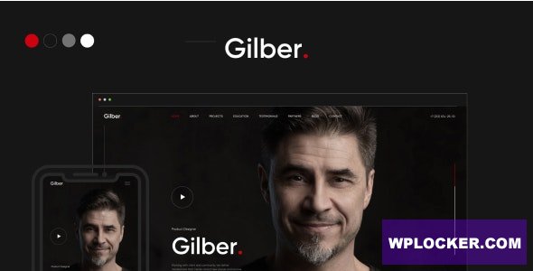 Gilber v1.0.0 - Personal CV/Resume WordPress Theme