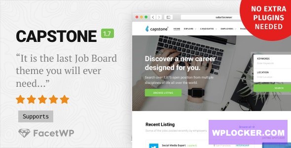 Capstone v1.7.2 - Job Board WordPress Theme