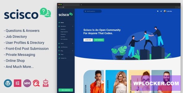 Scisco v1.4 - Questions and Answers WordPress Theme
