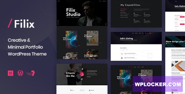 Filix v1.3.0 - Creative Minimal Portfolio WordPress Theme