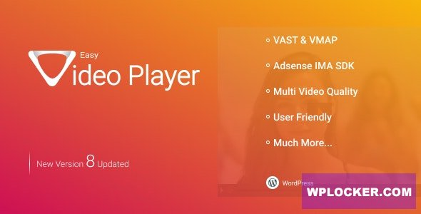 Easy Video Player v8.3 - Wordpress Plugin