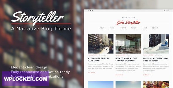 Storyteller v1.5 - A Narrative WordPress Blog Theme