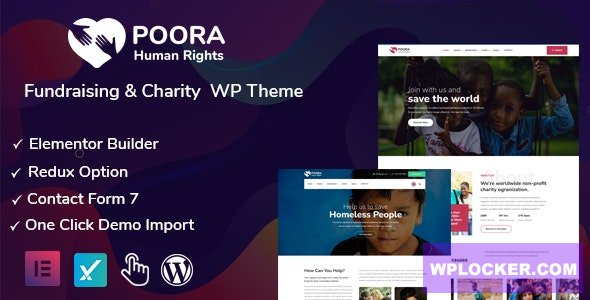 Poora v1.0 - Fundraising & Charity WordPress Theme