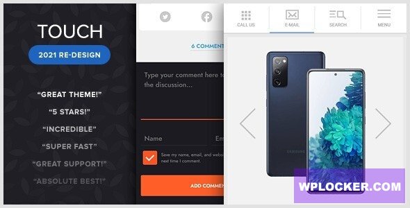 TOUCH v2.0 - A Lighter-than-air WordPress Mobile Theme