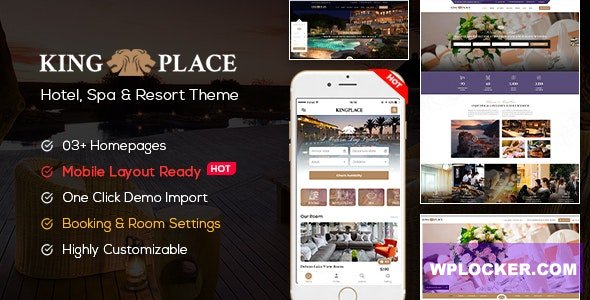 KingPlace v1.2.10 - Hotel Booking, Spa & Resort WordPress Theme (Mobile Layout Ready)