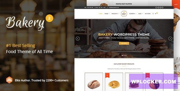 Bakery v2.6 - WordPress Cake & Food Theme