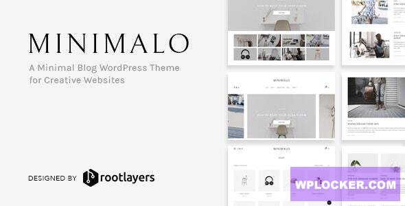 Minimalo v1.0.7 - A Minimal Blog WordPress Theme for Creative Websites