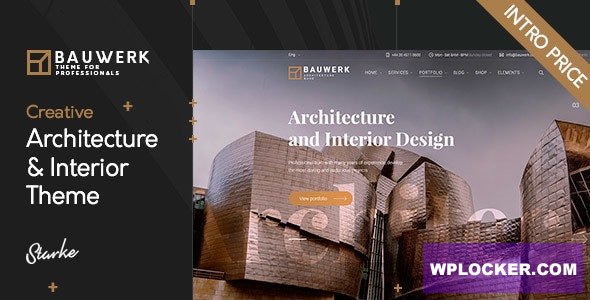 Bauwerk v1.0 – Interior Design & Architecture WordPress Theme