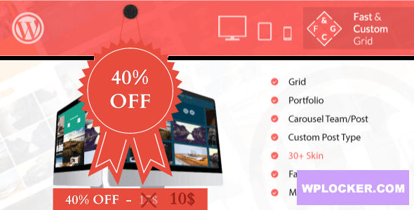 Fast & Custom Grid v1.0 - Wordpress Plugin