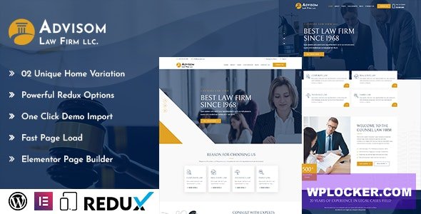 Advisom v1.1 - Law Firm WordPress Theme