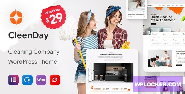 CleenDay v1.0.4 - Cleaning Company WordPress Theme