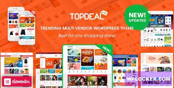 TopDeal v2.1.3 - Multi Vendor Marketplace Elementor WooCommerce WordPress Theme