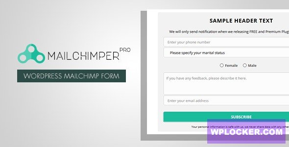 MailChimper PRO v1.8.3.1 - WordPress MailChimp Signup Form Plugin