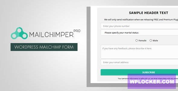 MailChimper PRO v1.8.3.4 - WordPress MailChimp Signup Form Plugin